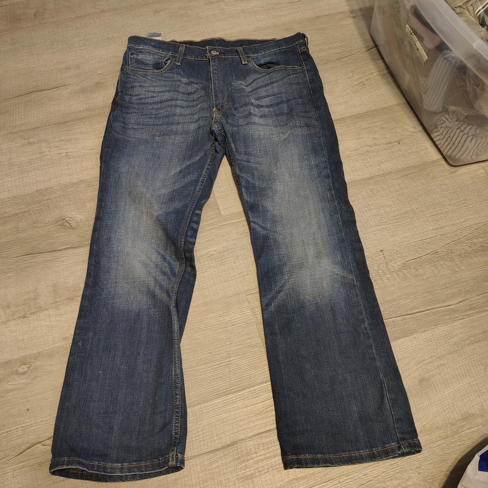 Levis 527 Slim Bootcut Jeans Mens 36x30 Blue Denim Medium Wash 527-0534